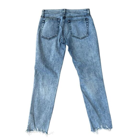 Rag & bone New York Dre Low-Rise Boyfriend jeans ripped raw hem size 24 - Picture 2 of 7